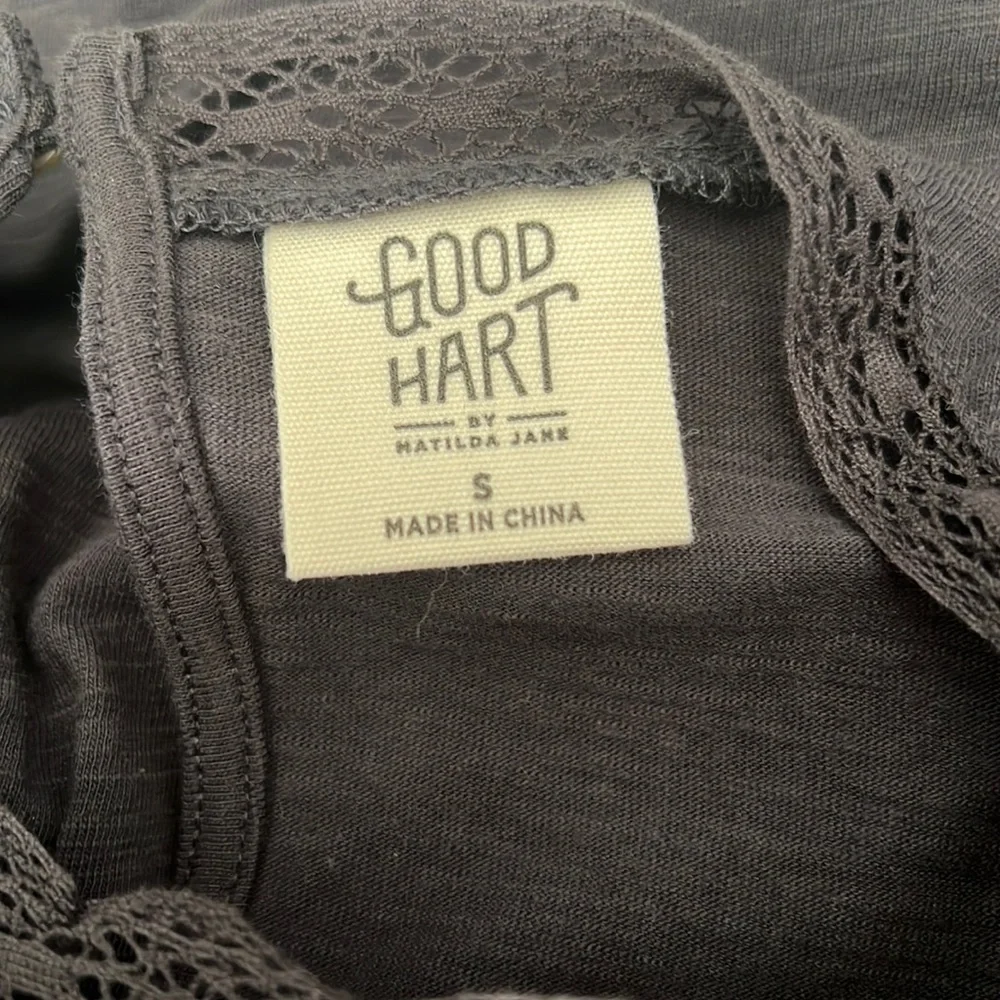 GOOD HART by MATILDA JANE McKinney Tierred Dress in Charcoal Size Small - Picture 8 of 9
